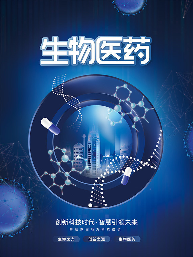 生物醫藥科技海報圖片素材